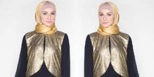 Mozline: Baru! Chiffon Gamis dengan Paduan Vest