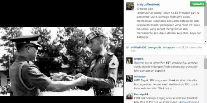 Kado Manis Ibu Ani Yudhoyono untuk Presiden SBY