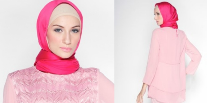 Mozline: Pertama! Koleksi Cantik Double Layer Glittery Lace 