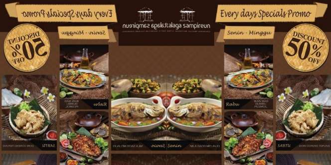 Talaga Sampireun: Santap Menu Setengah Harga di Tengah Danau