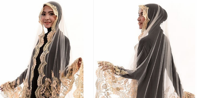Saqina: Kerudung Eksklusif Motif Payet Bordir