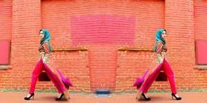 Gaya Hijab Keren Dian Pelangi di Amerika