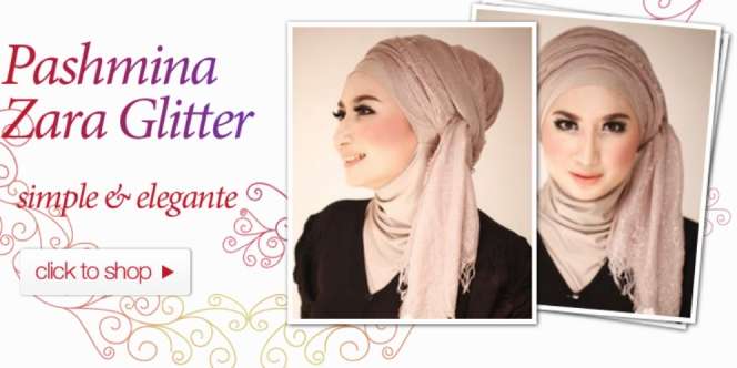 Hijab Story: Gaya Pashmina Glitter buat Hijabers