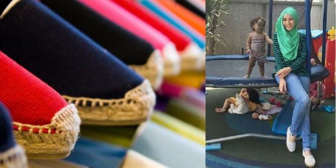Espadrilles, Andalan Zaskia Mecca Saat Santai