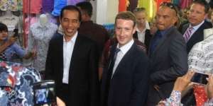 Bos Facebook 'Blusukan' di Tanah Abang