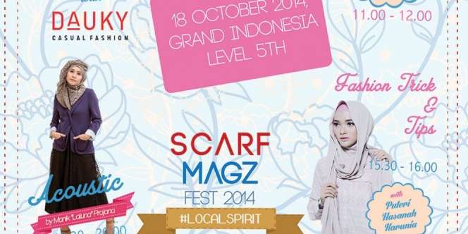 5 Desainer Ternama Unjuk Diri di Scarf Magz Fest 2014