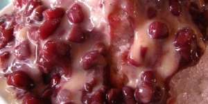Resep Es Kacang Merah Saus Cokelat Santan