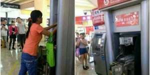 Jengkel Kartu Tertelan, Wanita Ini Nekat Jebol ATM