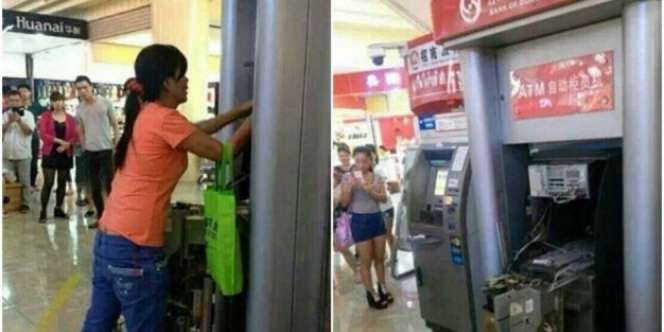 Jengkel Kartu Tertelan, Wanita Ini Nekat Jebol ATM