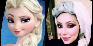 Tutorial Hijab ala 'Princess Elsa Frozen'