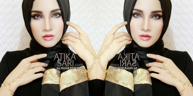 Atika Sari: Gaya Timur Tengah ala si Cantik