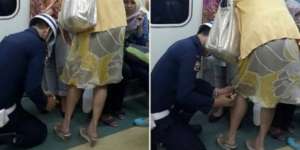 Aksi Petugas KRL Obati Luka Penumpang Panen Pujian di Sosmed