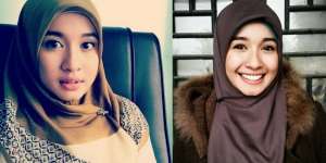 Foto Selfie Laudya Cynthia Bella Cantik Berhijab