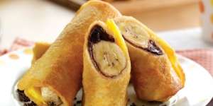 Menu Sarapan Roti Pisang Cepat saji 