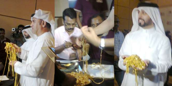 Rantai Emas Sepanjang 5 Kilometer Pecahkan Rekor Dunia