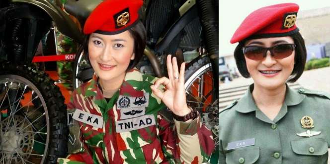 Barisan Kopassus Cantik `Seribu Nyali`