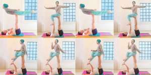 `Acro-Yoga` Bikin Dian Pelangi Kecanduan