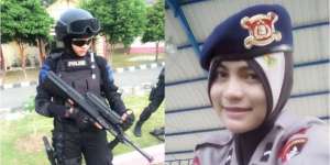 Bripda Nina, Brimob Berhijab `Menyandera Hati` Netizen