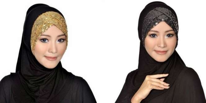 D'Style Hijab: Tampil Glamor dengan Inner Sequin