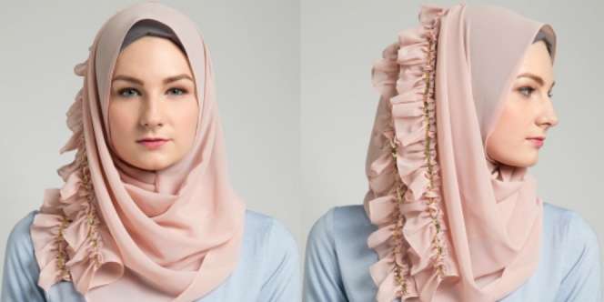  Isha Craft: Tak Perlu Hiasan Lagi di Kerudung Ini