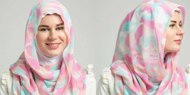 Levoile: Feminin dan Manis dari Cotton Candy Hijab