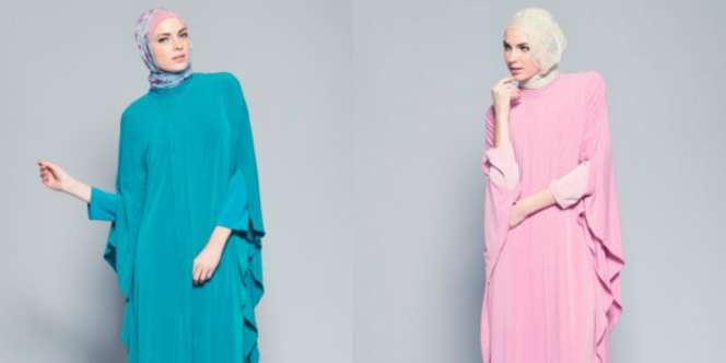 Mozlineshop: Tanpa Corak, Kaftan Ini Tetap Terlihat Anggun