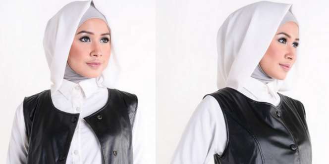 Errin Ugaru: Hijaber Tetap Memesona dengan Jaket Kulit