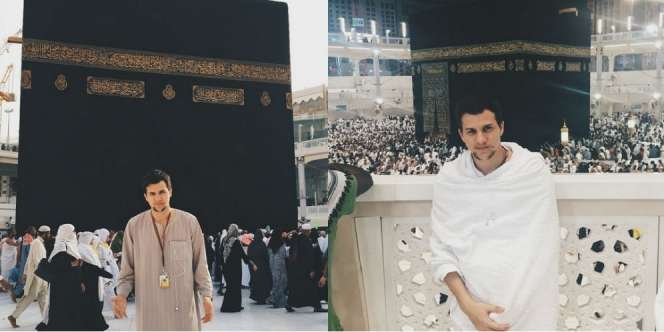 Momen Rasa Syukur Stuart Collin Saat Umroh