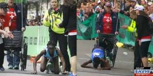 Kisah Heroik Pelari Merangkak Sampai Garis Finis