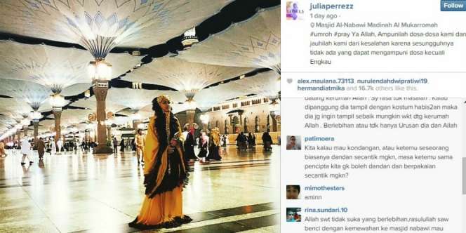 Busana Umroh Jupe Dinilai Berlebihan