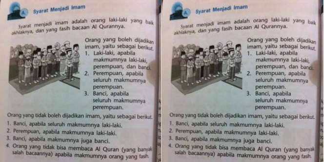 Heboh, Buku Agama Berisi Banci Bisa Jadi Imam Salat