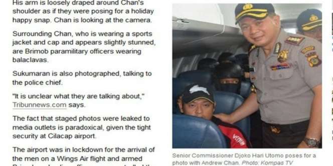 Heboh Polisi 'Selfie' dengan Terpidana Mati Bali Nine
