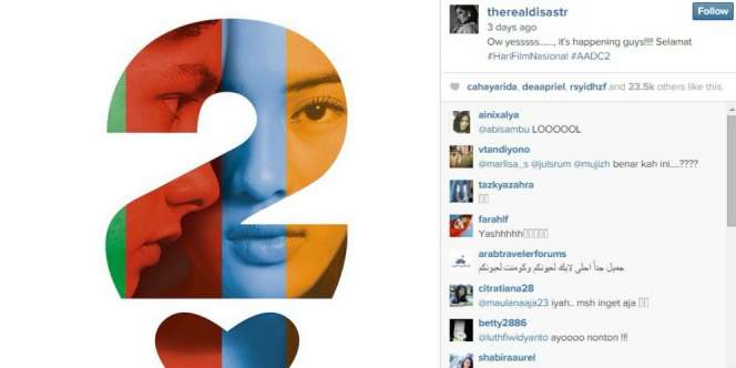 Rangga dan Cinta Benarkan Ada Sekuel AADC 2?