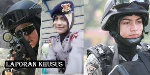 Polwan (3): Bripda Nina, Brimob Berhijab Cantik Anti Teror