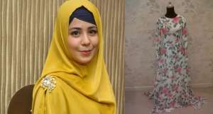 Gaun Syar`i Risty Tagor di Hari Pernikahan