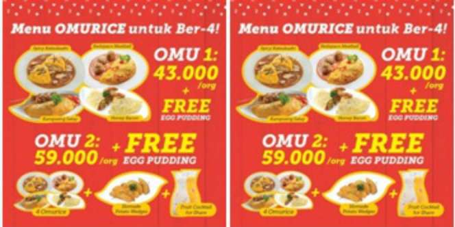 Sunny Side Up: Paket Seru 'Omurice' Untuk Ber-4