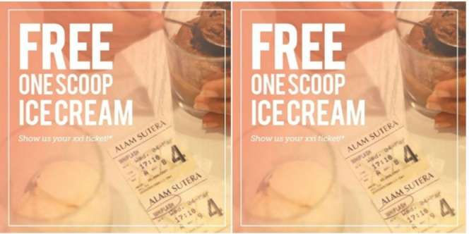 Tuker Tiket Nonton Dapat Es Krim Gratis!