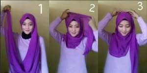 Tutorial Hijab Paris, Simpel Tak Monoton