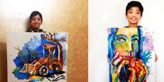 Quraiqe, Bocah `Picasso` Palestina