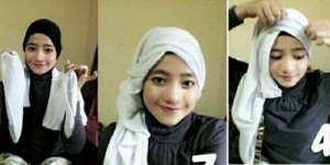 Tutorial Jilbab Paris, Anggun nan-Modern