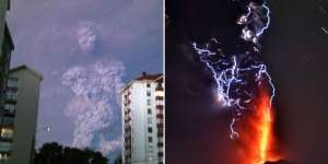 Awan `Manusia Raksasa` Muncul dari Letusan Gunung di Chili