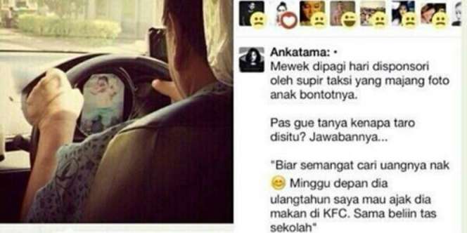 Kegigihan Sopir Taksi Demi Kado Anak