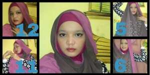 Tutorial Hijab Syar'i Dua Warna