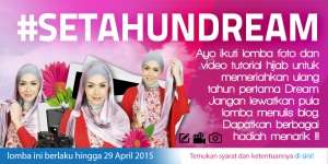 Selamat Kepada Pemenang Lomba #SetahunDream