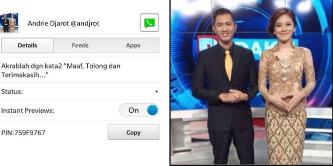 Status Terakhir Andrie Djarot: Akrablah dengan Kata `Maaf...`