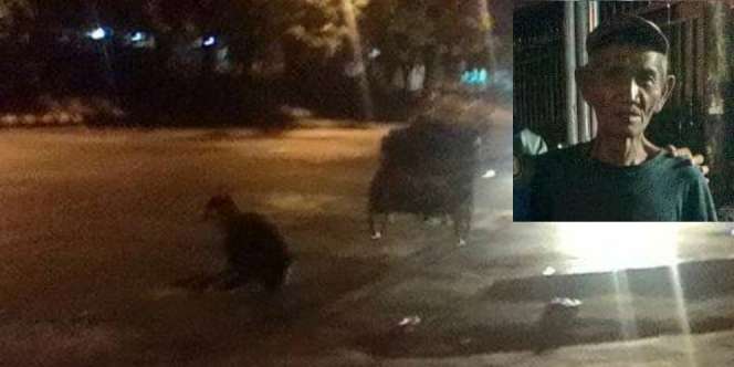 Kisah Ikhlasnya Tukang Becak Tutup Lubang di Jalan Raya
