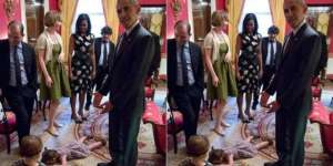 Lucunya Anak Kecil Mengamuk di Depan Presiden Obama