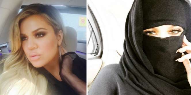 Selfie Pakai Cadar, Khloe Kardashian Bikin Heboh