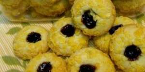 Bluberry Corn Flakes Cookies