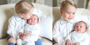 Foto Menggemaskan Pangeran George dan Putri Charlotte